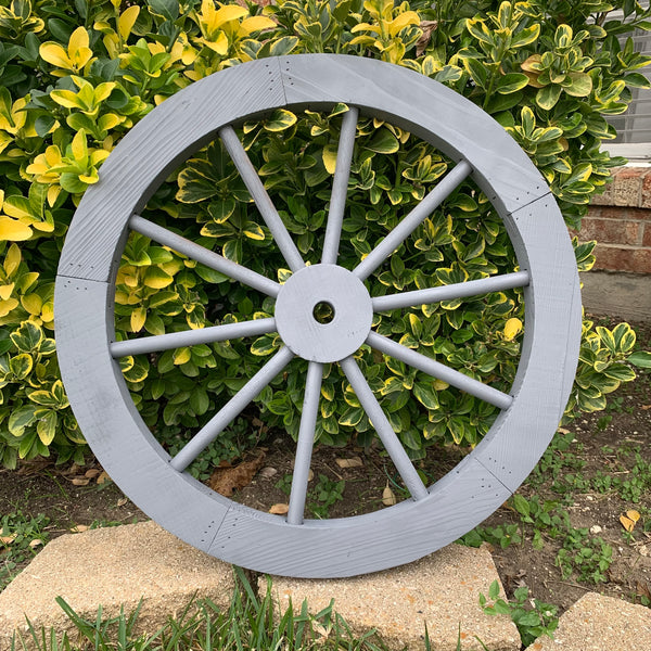 16",24",30" WAGON WHEEL GREY BARN WOOD WESTERN HOME DECOR HANDMADE NEW