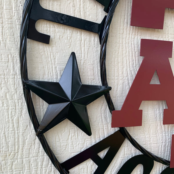 12", 18", 24", 32" TEXAS A&M AGGIES STARS METAL CUSTOM VINTAGE CRAFT WALL ART TEAM SIGN HANDMADE