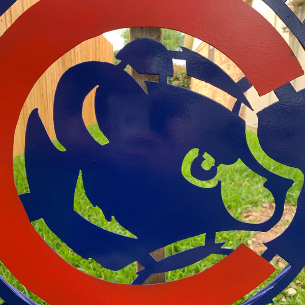 12", 18", 24", 32" CHICAGO CUBS CUSTOM METAL VINTAGE CRAFT TEAM SPORTS SIGN HANDMADE