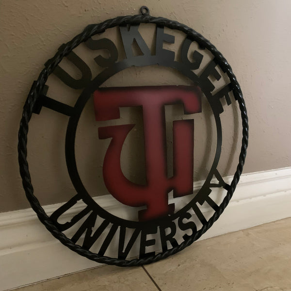 TUSKEGEE UNIV. METAL CUSTOM VINTAGE CRAFT TEAM SPORTS SIGN HANDMADE