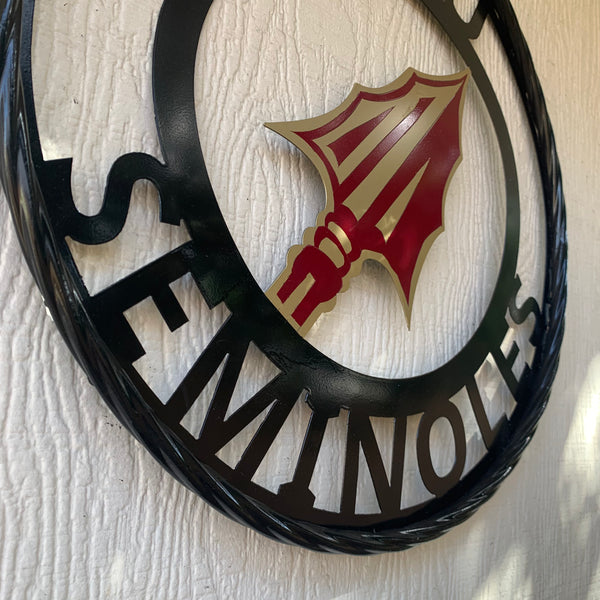 12", 18", 24", 32" FSU SEMINOLES FLORIDA METAL CUSTOM VINTAGE CRAFT TEAM SIGN