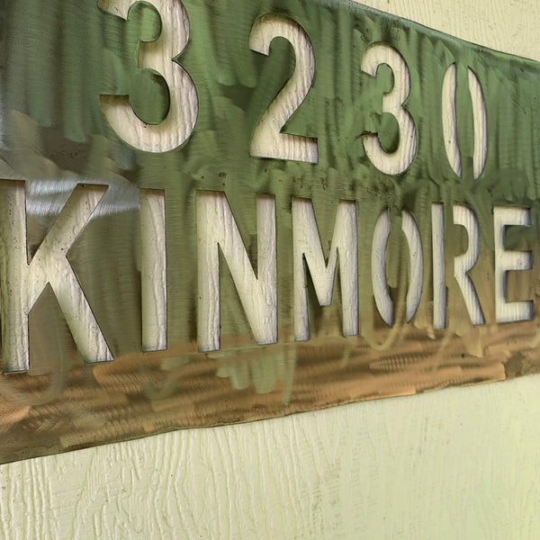 24" X 12" YOUR CUSTOM HOME ADDRESS NAME STAR METAL BARN METAL SIGN WESTERN HOME DECOR