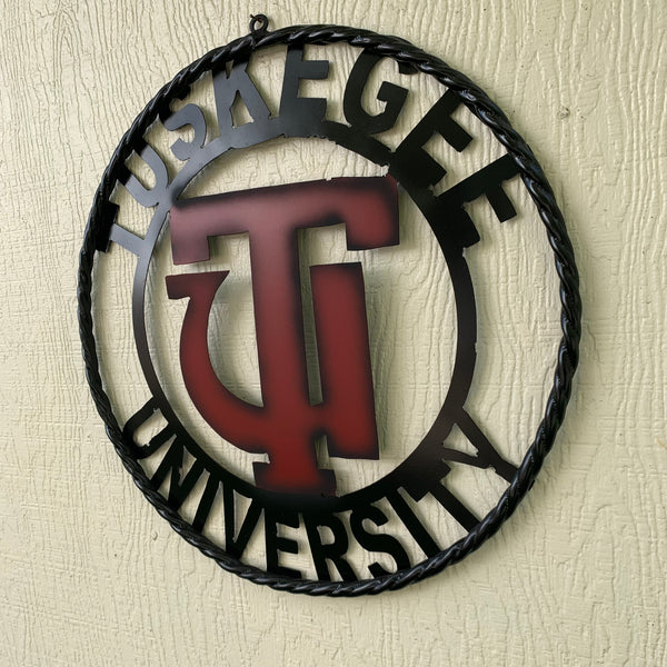 TUSKEGEE UNIV. METAL CUSTOM VINTAGE CRAFT TEAM SPORTS SIGN HANDMADE