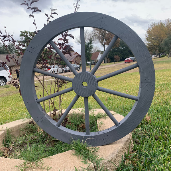 16",24",30" WAGON WHEEL GREY BARN WOOD WESTERN HOME DECOR HANDMADE NEW