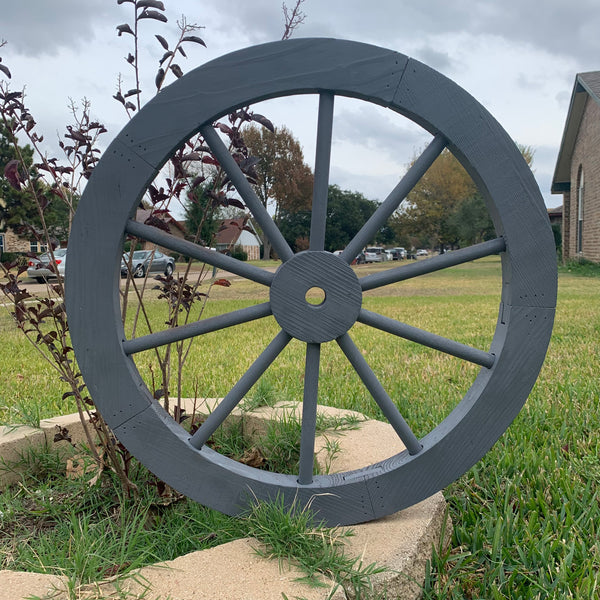 16",24",30" WAGON WHEEL GREY BARN WOOD WESTERN HOME DECOR HANDMADE NEW