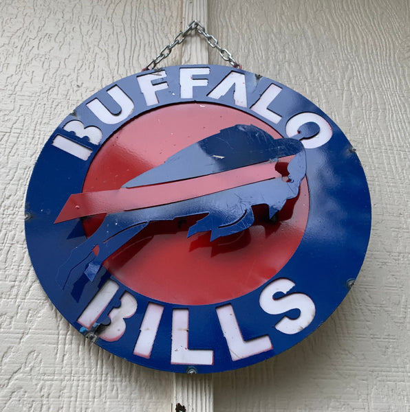 15" SPORTS CUSTOM DISC METAL VINTAGE CRAFT SIGN TEAM ART WESTERN HOME DECOR HANDMADE