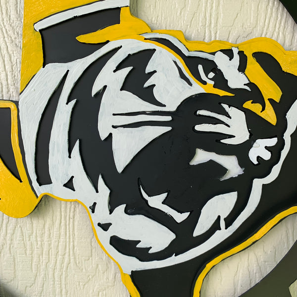 EAST TEXAS BAPTIST UNIVERSITY METAL CUSTOM VINTAGE CRAFT SIGN WALL ART TEAM HANDMADE
