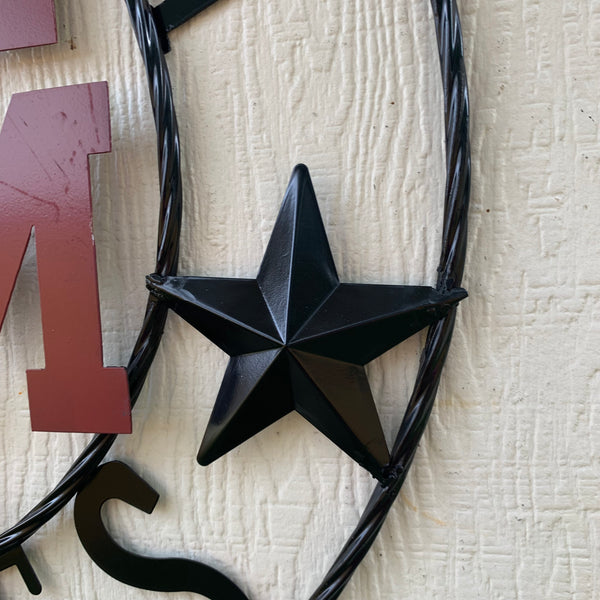 12", 18", 24", 32" TEXAS A&M AGGIES STARS METAL CUSTOM VINTAGE CRAFT WALL ART TEAM SIGN HANDMADE