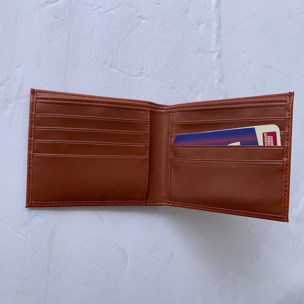 4.25" x 3.75" TEXAS WALLET LEATHER BIFOLD WALLET NEW-- FREE SHIPPING