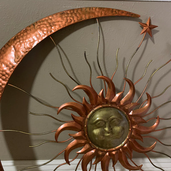 36" SUN MOON STARS METAL WALL WESTERN HOME DECOR NEW