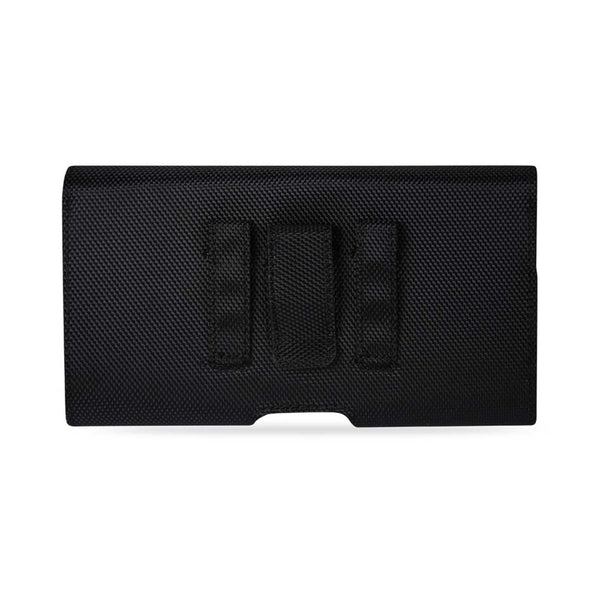 PH108B-BK 7" REIKO XL MEGA EXTRA LARGE RUGGED NYLON POUCH MAGNETIC CLOSURE  &  BELT LOOP HOLSTER CELL PHONE CASE UNIVERSAL OVERSIZE