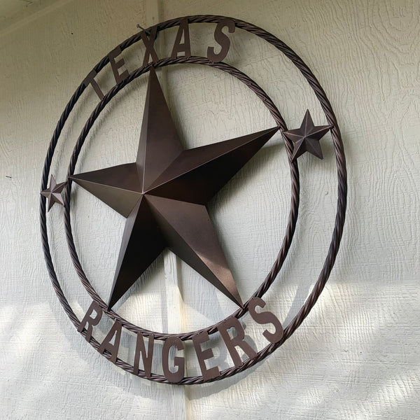 TEXAS RANGERS BRONZE LONE STAR METAL CUSTOM TEAM CRAFT WESTERN HOME DECOR CRAFT