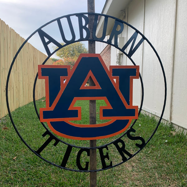 12", 18", 24", 32" AUBURN TIGERS CUSTOM METAL VINTAGE CRAFT SIGN WESTERN HOME DECOR HANDMADE