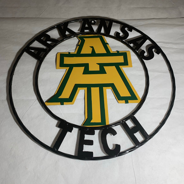 ARKANSAS TECH METAL CUSTOM VINTAGE CRAFT TEAM SIGN HANDMADE