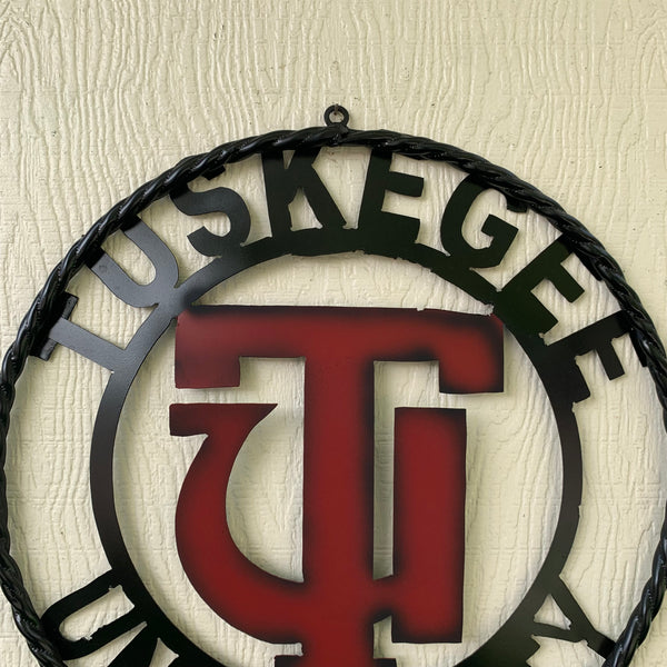 TUSKEGEE UNIV. METAL CUSTOM VINTAGE CRAFT TEAM SPORTS SIGN HANDMADE