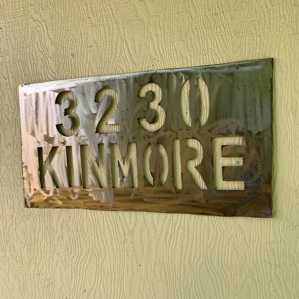 24" X 12" YOUR CUSTOM HOME ADDRESS NAME STAR METAL BARN METAL SIGN WESTERN HOME DECOR