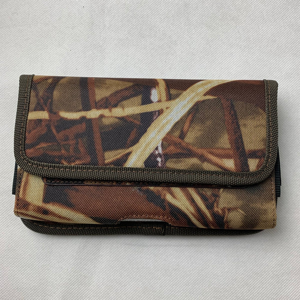 MX_LPOTX-EUH-CAMO 7" LUXMO XL MEGA EXTRA LARGE HORIZONTAL CAMO RUGGED POUCH VELCO CLOSURE  &  BELT LOOP CLIP HOLSTER CELL PHONE CASE UNIVERSAL OVERSIZE
