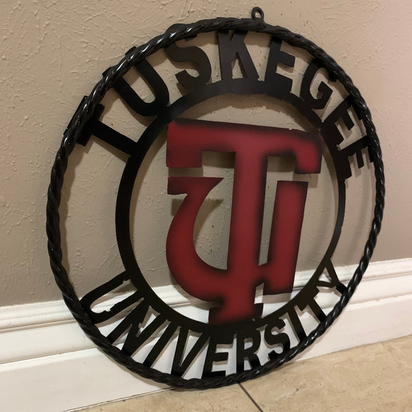 TUSKEGEE UNIV. METAL CUSTOM VINTAGE CRAFT TEAM SPORTS SIGN HANDMADE