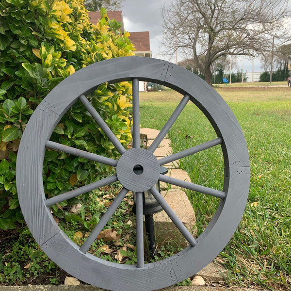 16",24",30" WAGON WHEEL GREY BARN WOOD WESTERN HOME DECOR HANDMADE NEW
