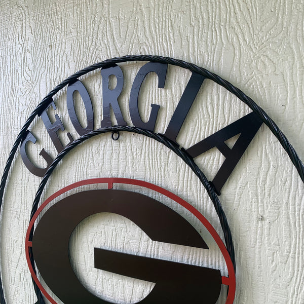 12", 18", 24", 32" GEORGIA BULLDOGS METAL SIGN VINTAGE CUSTOM TEAM ART