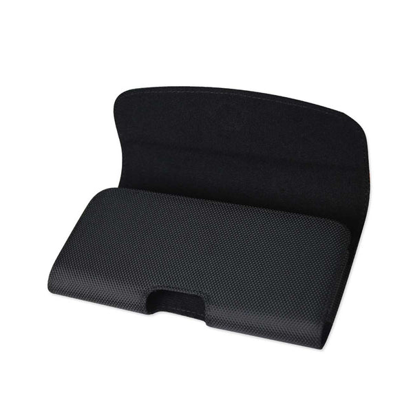 PH108B-BK 7" REIKO XL MEGA EXTRA LARGE RUGGED NYLON POUCH MAGNETIC CLOSURE  &  BELT LOOP HOLSTER CELL PHONE CASE UNIVERSAL OVERSIZE