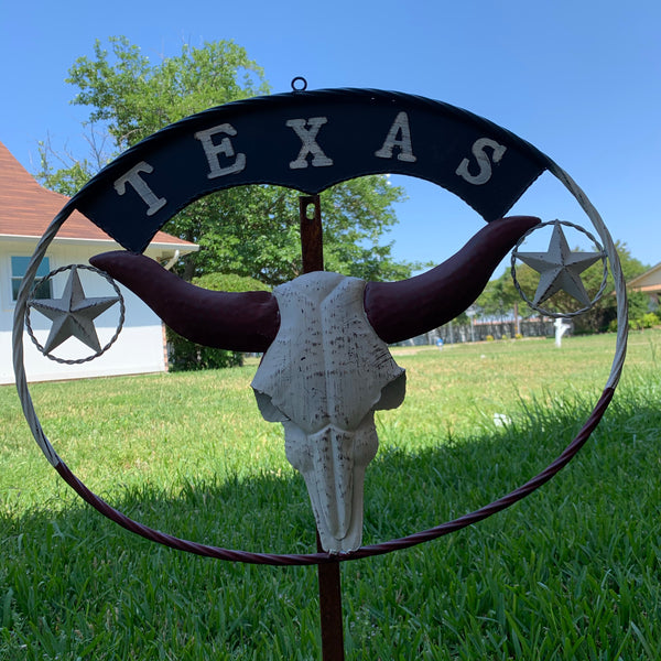 24" X 18" TEXAS LONGHORNS METAL ART WALL DECOR WESTERN HOME DECOR NEW