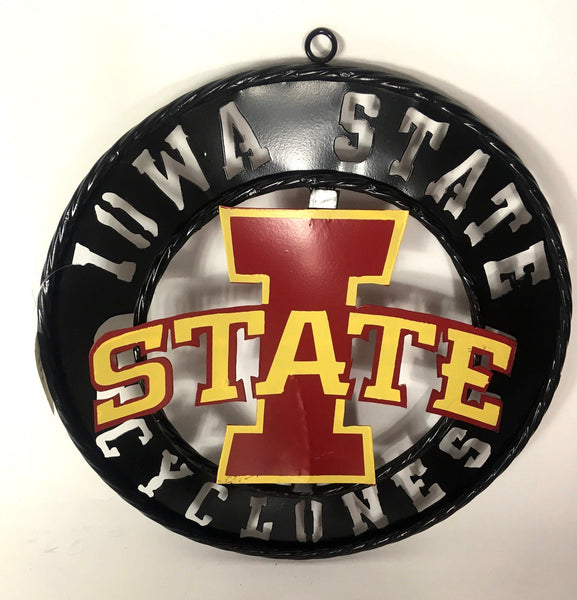 12", 18", 24", 32" IOWA STATE CYCLONES CUSTOM METAL VINTAGE CRAFT SIGN HANDMADE