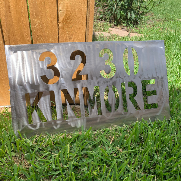 24" X 12" YOUR CUSTOM HOME ADDRESS NAME STAR METAL BARN METAL SIGN WESTERN HOME DECOR