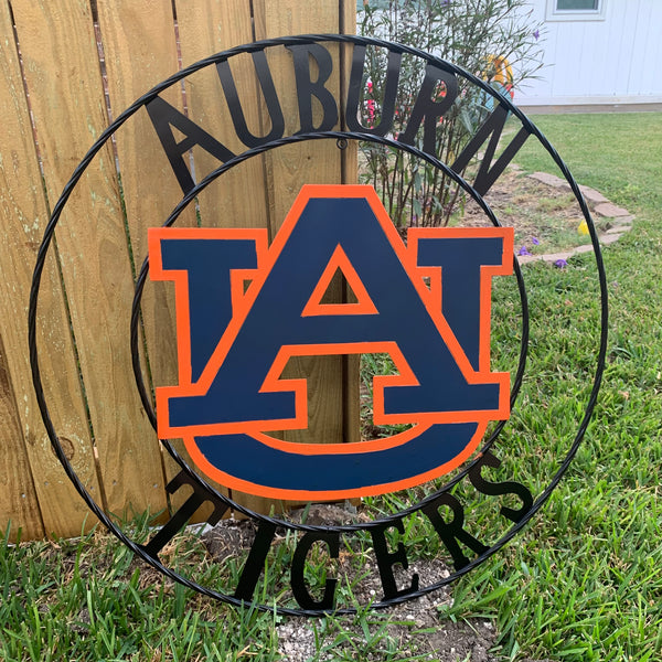 12", 18", 24", 32" AUBURN TIGERS CUSTOM METAL VINTAGE CRAFT SIGN WESTERN HOME DECOR HANDMADE