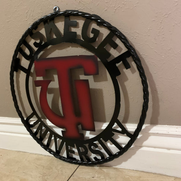 TUSKEGEE UNIV. METAL CUSTOM VINTAGE CRAFT TEAM SPORTS SIGN HANDMADE