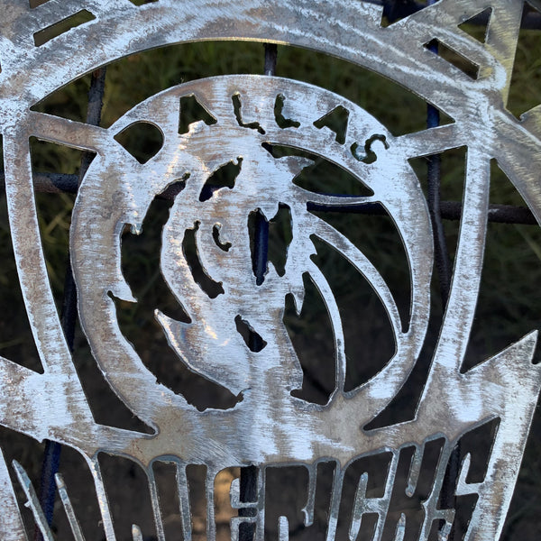 DALLAS MAVERICKS BLACK CUSTOM METAL VINTAGE CRAFT TEAM SPORTS SIGN HANDMADE 12",18",24",36"