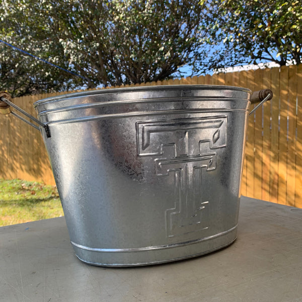 18" TECH SILVER METAL OVAL TUB WESTERN HOME DECOR METAL ART NEW #EH10397