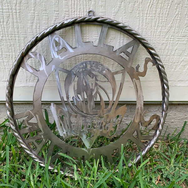 12",18", 24", 32",36" DALLAS MAVERICKS CUSTOM RAW METAL VINTAGE CRAFT TEAM SPORTS SIGN HANDMADE