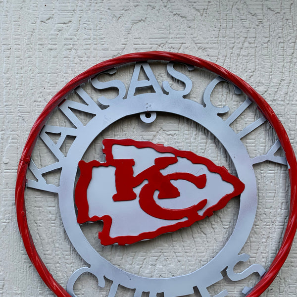 12",18",24",32",36" KANSAS CITY CHIEFS CUSTOM METAL VINTAGE CRAFT SIGN TEAM WESTERN HOME DECOR HANDMADE