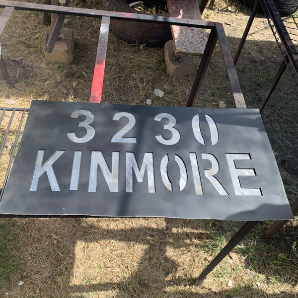 24" X 12" YOUR CUSTOM HOME ADDRESS NAME STAR METAL BARN METAL SIGN WESTERN HOME DECOR