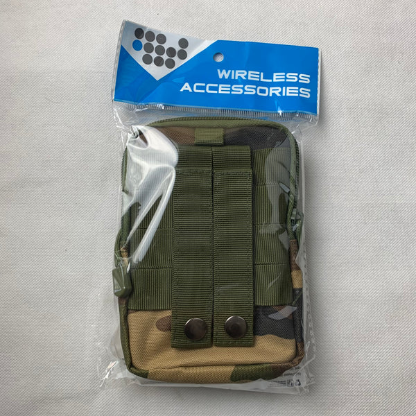 #MX_ARU65 CAMO 7" RUGGED NYLON POUCH BAG MEGA EXTRA LARGE VERTICAL ZIPPER CLOSURE, BELT LOOP HOLSTER CELL PHONE TABLET CASE UNIVERSAL OVERSIZE