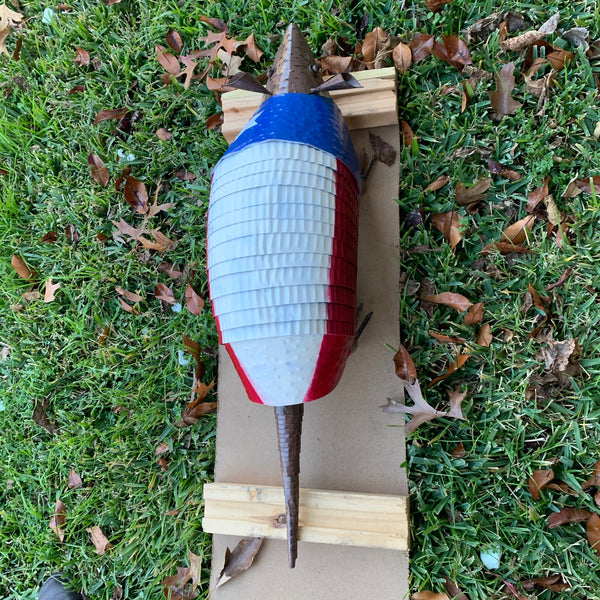 30",22",14",10" TEXAS FLAG ARMADILLO GARDEN ANIMAL SCULPTURE METAL DECOR ORNAMENT PATRIOTIC DECOR