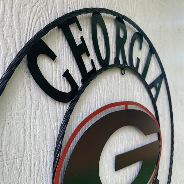 12", 18", 24", 32" GEORGIA BULLDOGS METAL SIGN VINTAGE CUSTOM TEAM ART