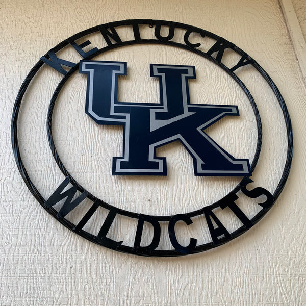 12", 18", 24", 32" KENTUCKY WILDCATS CUSTOM METAL VINTAGE CRAFT SIGN HANDMADE