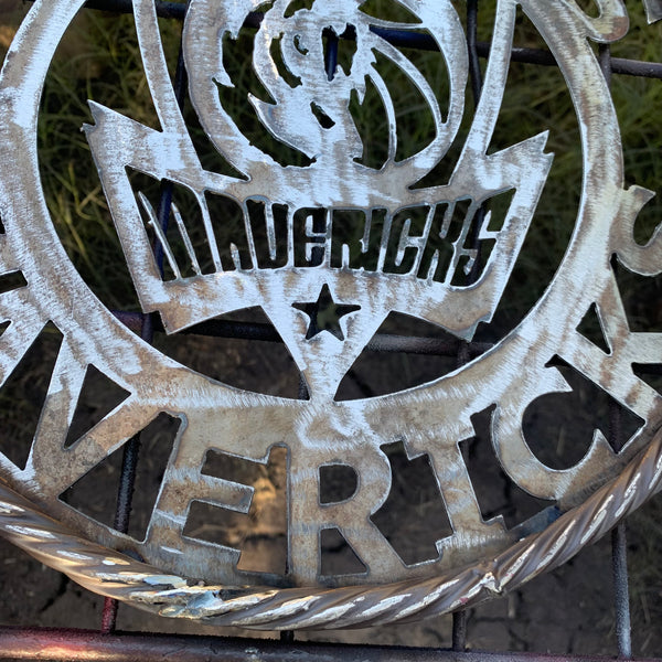 DALLAS MAVERICKS BLACK CUSTOM METAL VINTAGE CRAFT TEAM SPORTS SIGN HANDMADE 12",18",24",36"