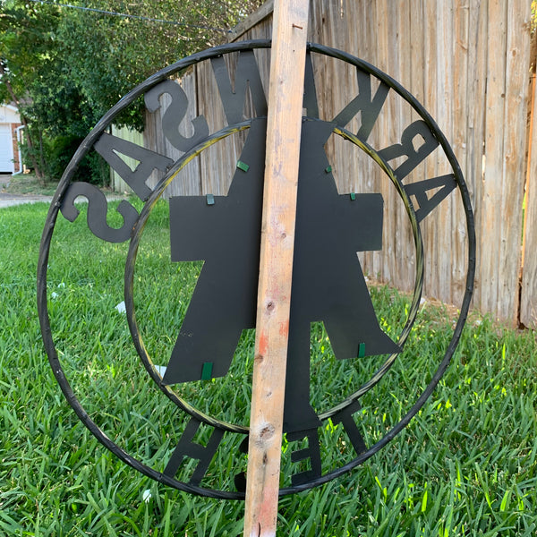 ARKANSAS TECH METAL CUSTOM VINTAGE CRAFT TEAM SIGN HANDMADE