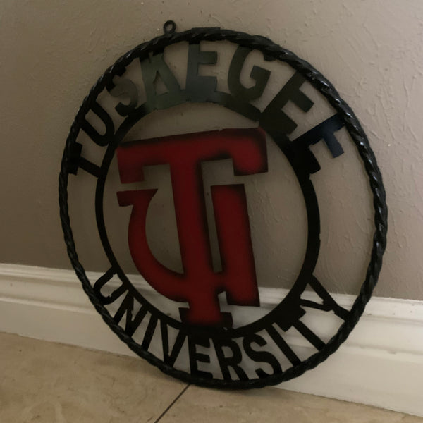 TUSKEGEE UNIV. METAL CUSTOM VINTAGE CRAFT TEAM SPORTS SIGN HANDMADE