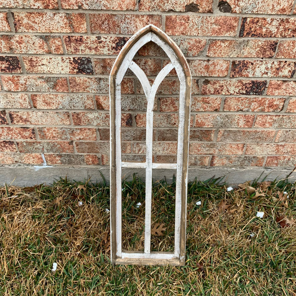 36" 2 PCS FERRARA CATHEDRAL WINDOW 2pc SET WESTERN HOME DECOR HANDMADE CRAFT NEW #EH11564