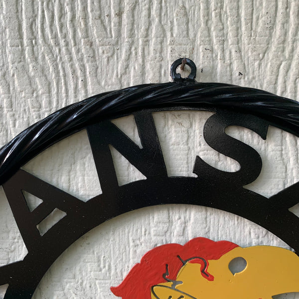 KANSAS JAYHAWKS METAL CUSTOM VINTAGE CRAFT WALL ART TEAM SIGN HANDMADE