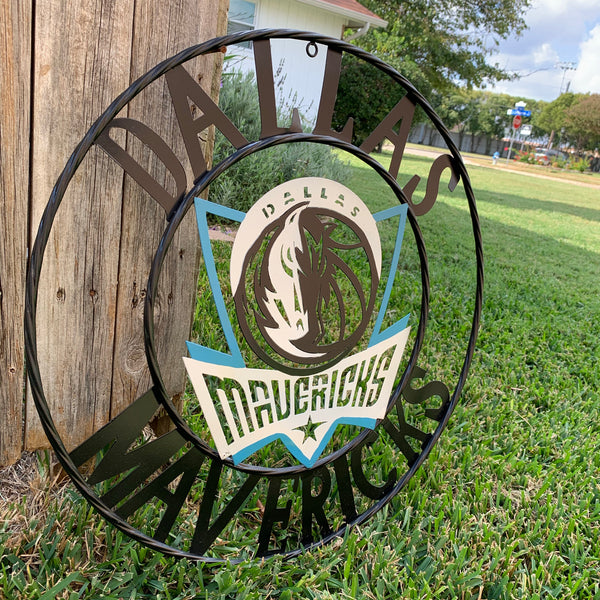 18", 24", 32" DALLAS MAVERICKS CUSTOM METAL VINTAGE CRAFT TEAM SPORTS SIGN HANDMADE