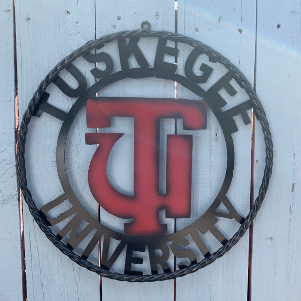 TUSKEGEE UNIV. METAL CUSTOM VINTAGE CRAFT TEAM SPORTS SIGN HANDMADE