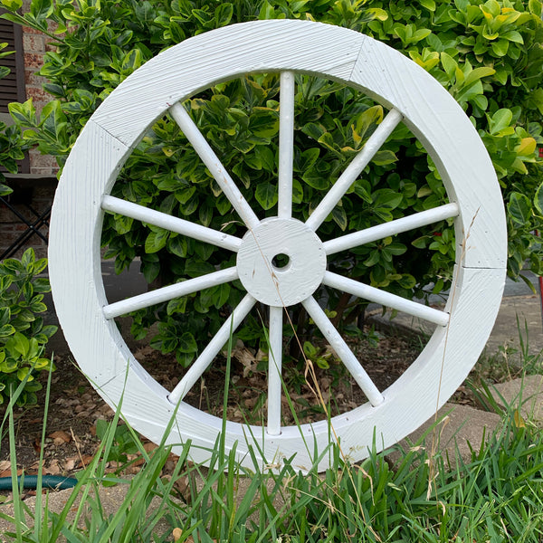 16",24",30" WAGON WHEEL NATURAL STAIN BARN WOOD WESTERN HOME DECOR RUSTIC NEW