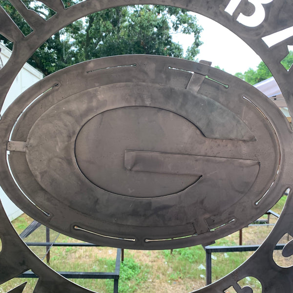 12",18",24",32",36" RAW METAL GREEN BAY PACKERS DISC CUSTOM METAL VINTAGE CRAFT TEAM SPORTS SIGN HANDMADE