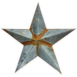 #CH 12", 18", 24" RUSTY GALVANIZED BARN METAL STAR WALL ART WESTERN HOME DECOR NEW-FREE SHIPPING