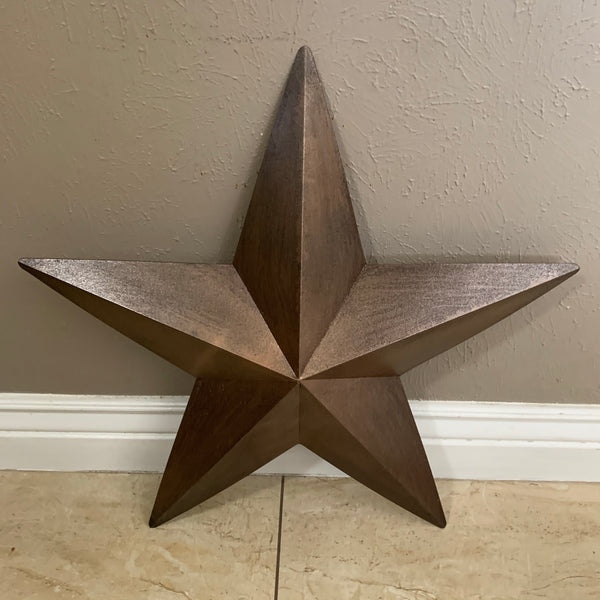 #EH10475 24" BRUSHED COPPER BRONZE BARN METAL STAR WESTERN HOME DECOR HANDMADE NEW